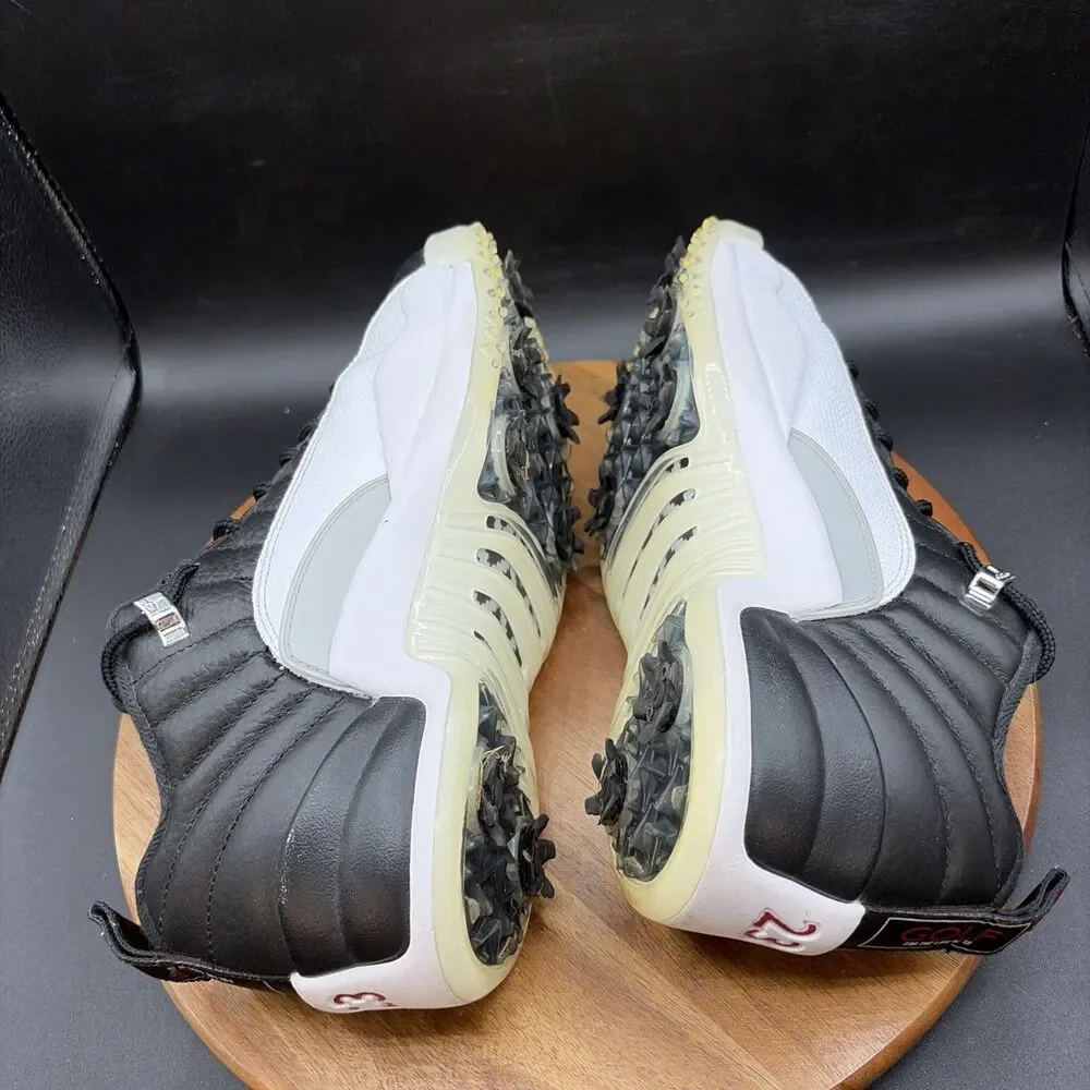 Nike Air Jordan 12 Low Golf Playoffs 2022 Mens Size 8.5 Golf Shoes DH4120-010